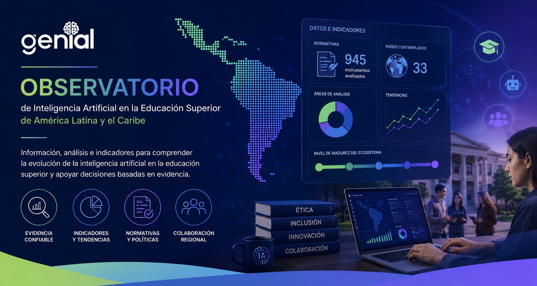 El Observatorio GENIAL: un espacio para comprender la evolución de la inteligencia artificial en la educación superior
