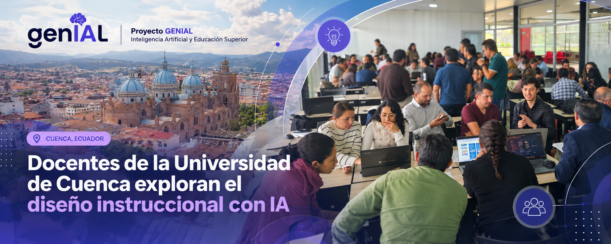 Universidad de Cuenca fortalece las capacidades docentes en diseño instruccional con IA