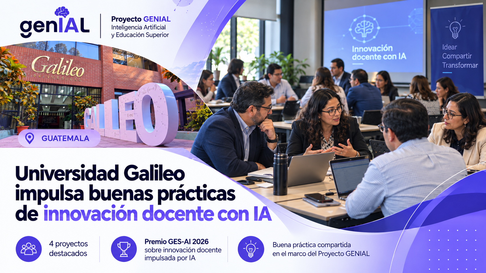 Universidad Galileo impulsa buenas prácticas de innovación docente con IA