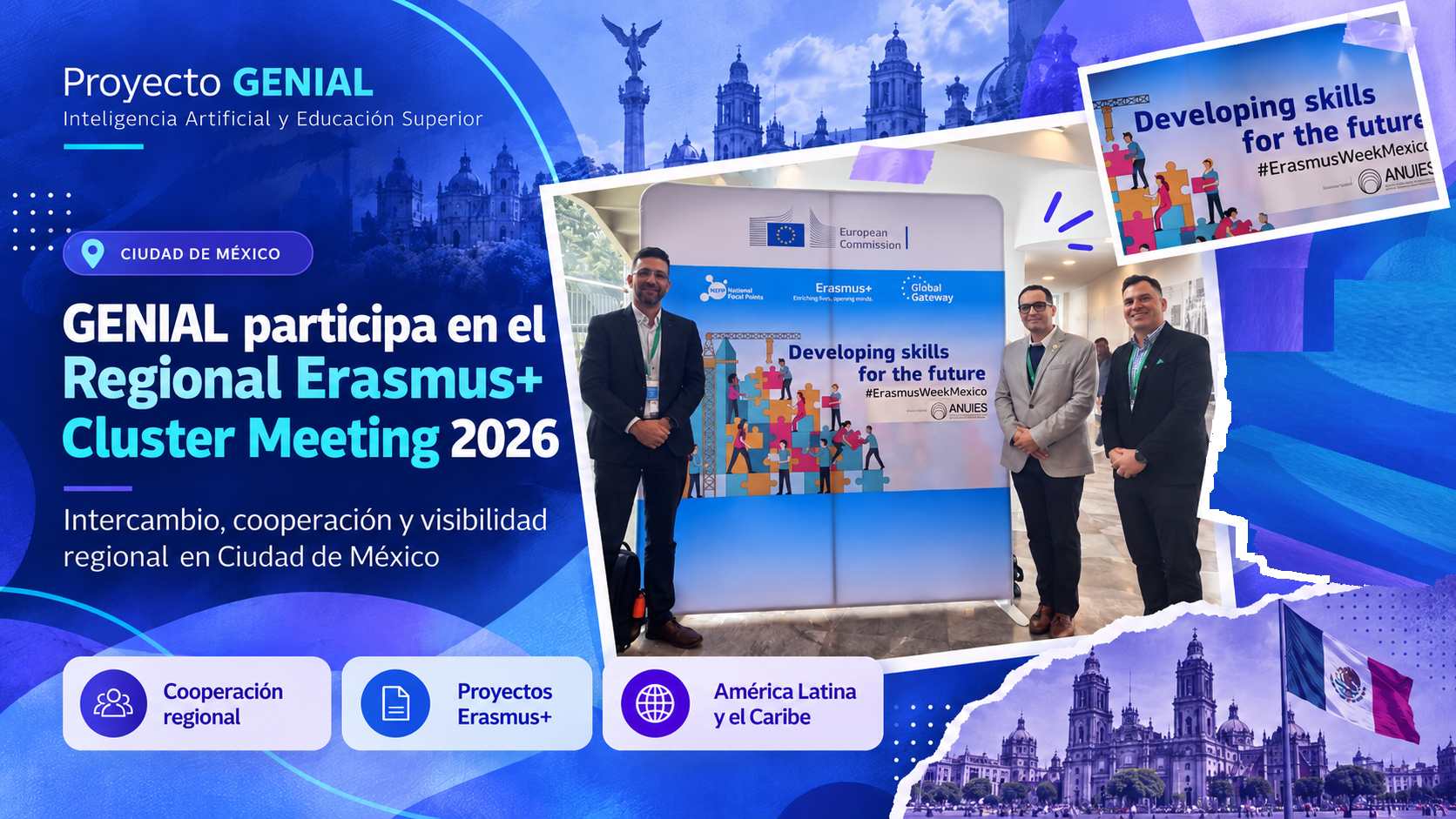 GENIAL participa en el Regional Erasmus+ Cluster Meeting 2026 en Ciudad de México